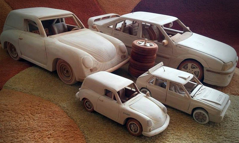 Wood Model Cars