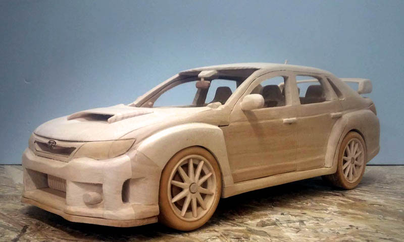 Wood Subaru STI Model